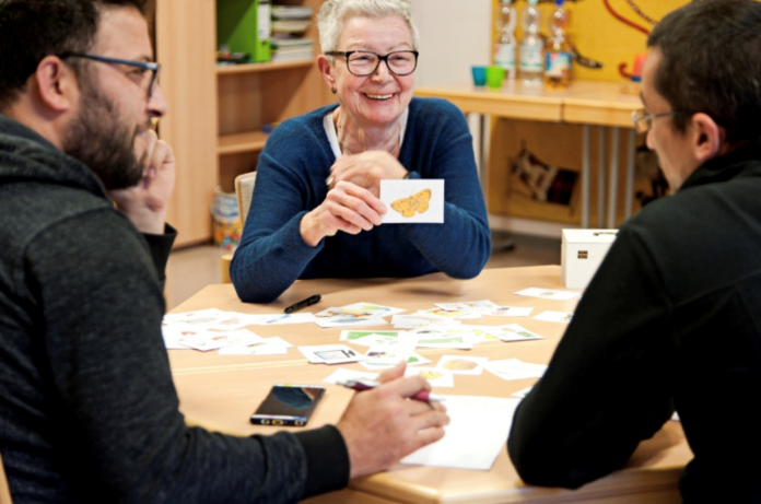 02_WUE_Sprachtreff Das Integrationsprojekt wird auch aus Mitteln der EU finanziert. Foto: Projekt