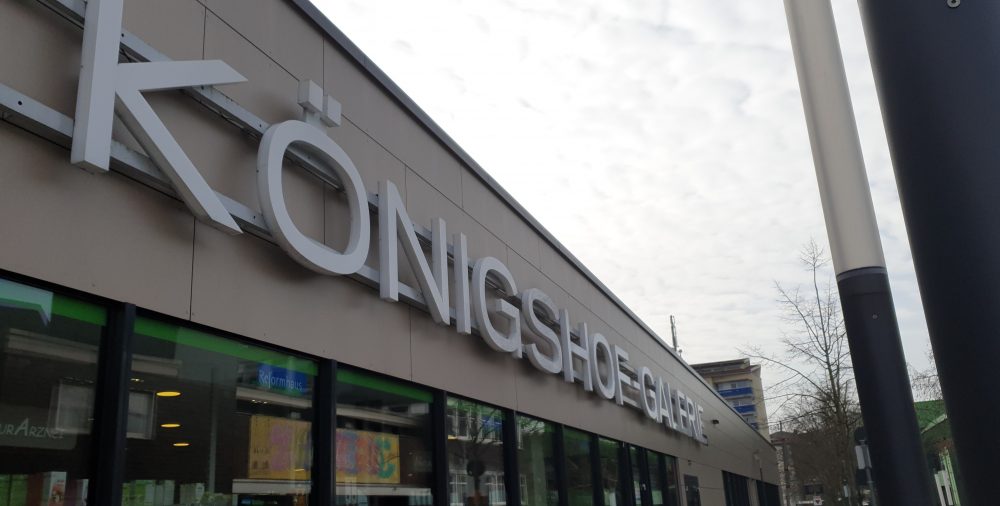 20190212_134323 Der Eingangsbereich an der Talstraße ist wegen Baumaßnahmen geschlossen. Foto: André Volkmann (Archiv)