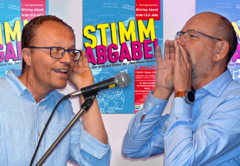 Stimmabgabe Lutz Strenger und Lothar Meunier laden ein zur ersten Heiligenhauser