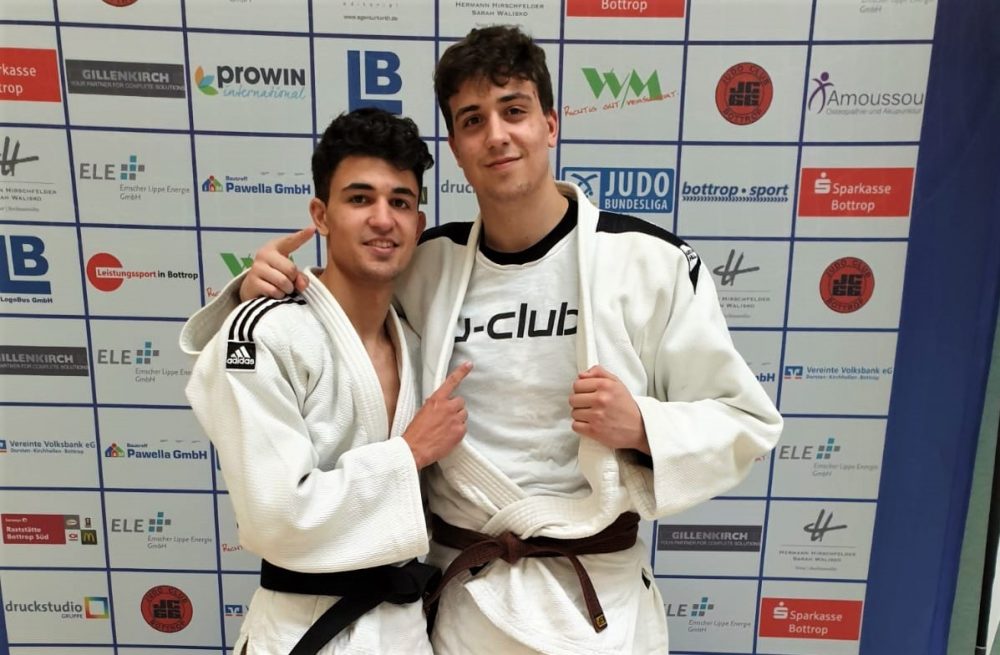 19_WUE_Judoka Vasilios und Christos Pintsis kämpften in Bottrop um die Qualifikation für die nächste bundesweite Meisterschaft. Foto: TSV Einigkeit