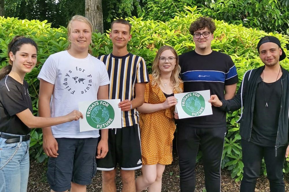 FridaysForFuture-Velbert Gruendungsfoto Topenga Tüblüker, Erik Knoll, Samuel Eickmann, Noelle Marie Fügler, Gerrit Naß und Can Kulakci haben die FFF-Velbert gegründet. Foto: FFF Velbert