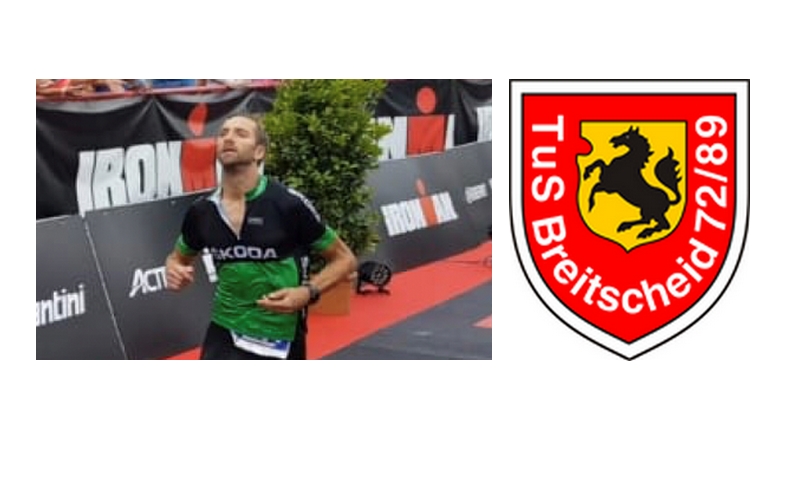 Triathlon_RA Maximilian Wienken vom TuS Breitscheid erreicht Bestzeiten und Platz 13 in seiner Altersklasse. Foto/Logo: TuS Breitscheid