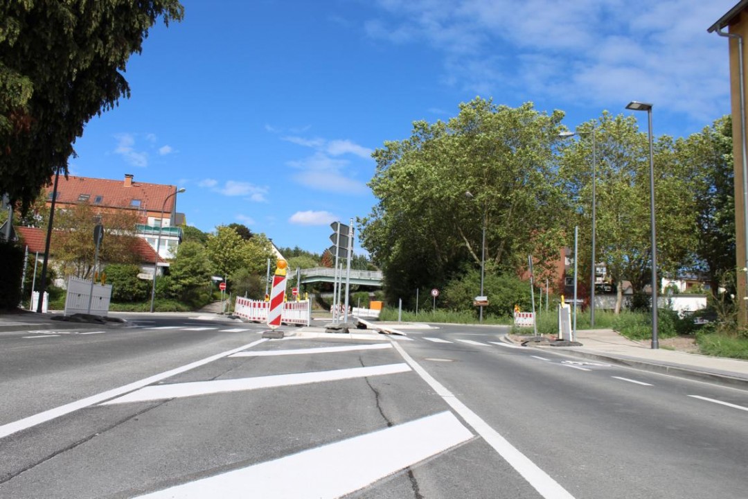 Markierung am Kreisverkehr