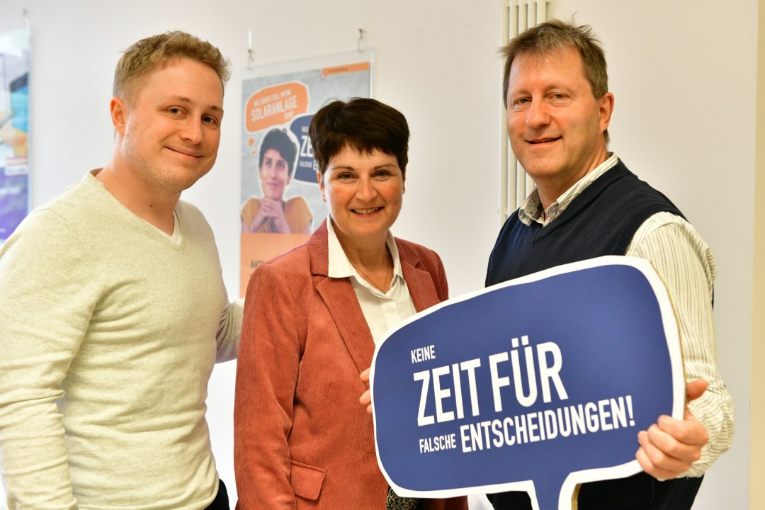 44_VE_Verbraucherzentrale_MK5_1517 Marian Osterhoff, Susanne Berger und Andreas Adelberger haben die neue Kampagne vorgestellt. Foto: Mathias Kehren