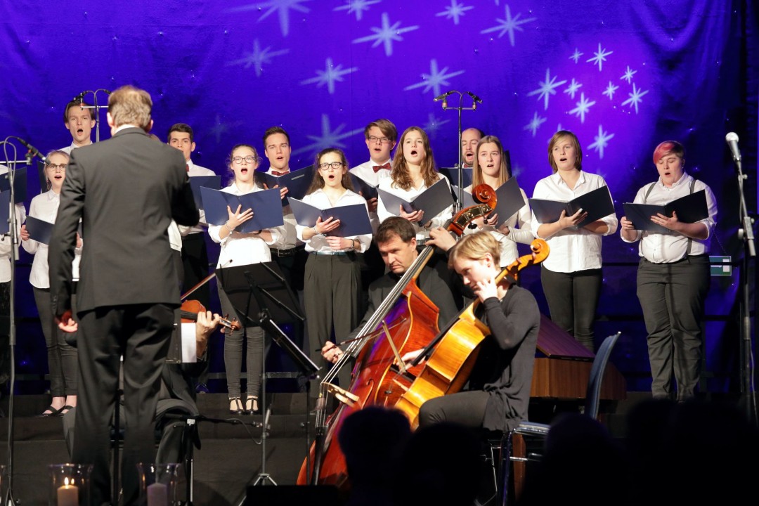 Weihnachtskonzert 2018_2 Der Ratinger Kinder- und Jugendchor – hier beim Weihnachtskonzert 2018 – tritt am 15. Dezember in der Stadthalle auf. Foto: Stadt Ratingen