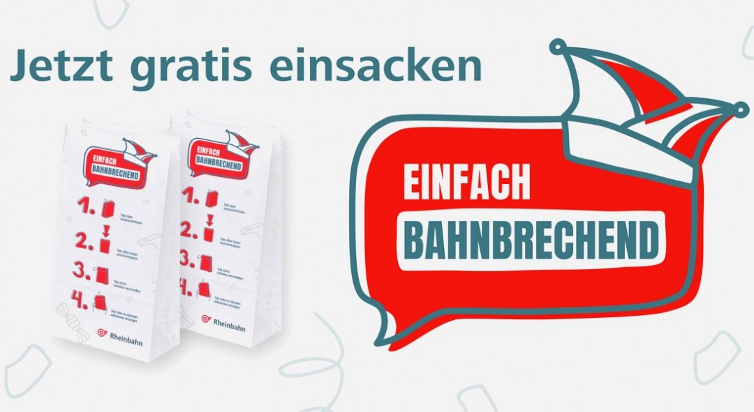 Spuckbeutel bahnbrechend Sauberkeit während der jecken Tage in Bussen und Bahnen: In diesem Jahr gibt es Spucktüten. Bild: Rheinbahn